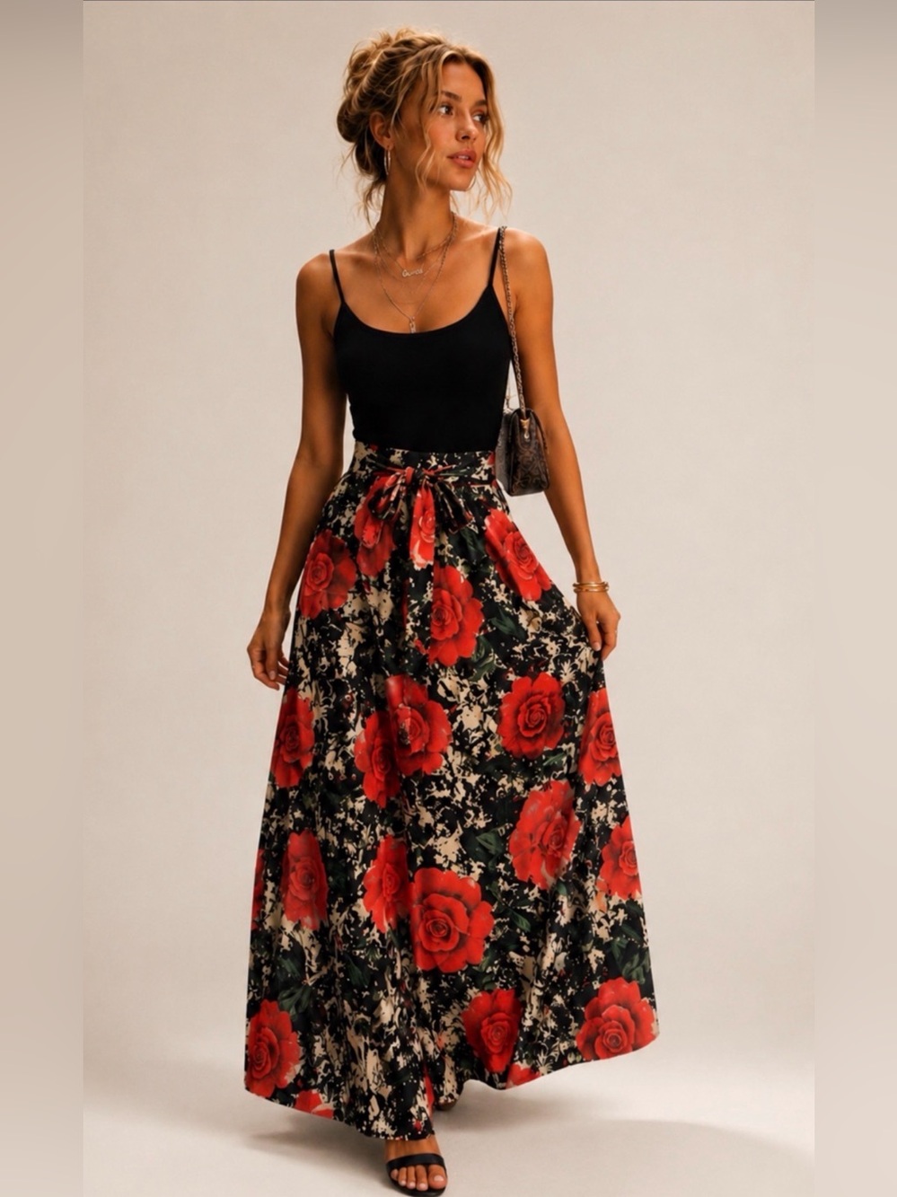 Vintage Y2K  A line Varga skirt  Lined medium taffeta type fabric